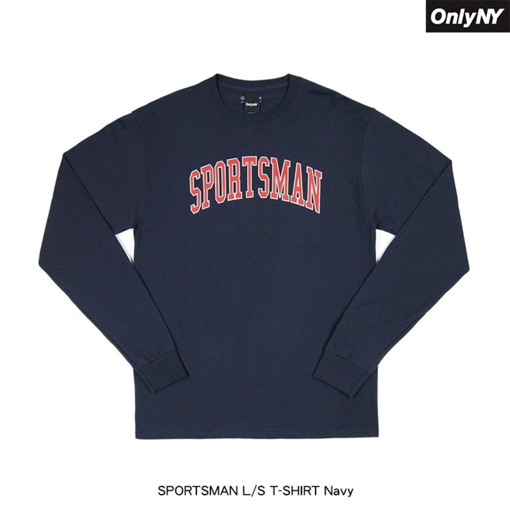 Only NY "Sportsman" Long Sleeve Champion T-Shirt (Navy, Sz. M)